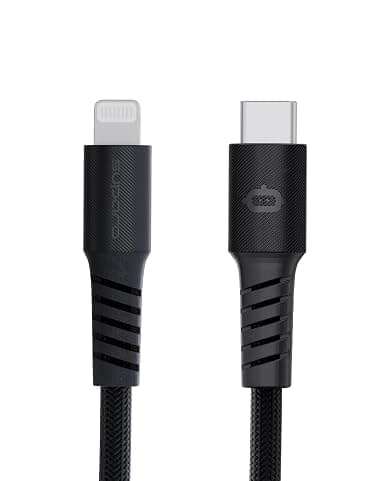 TitanFlex USB-C to Lightning Braided Fast Charging Cable 1.2M Black