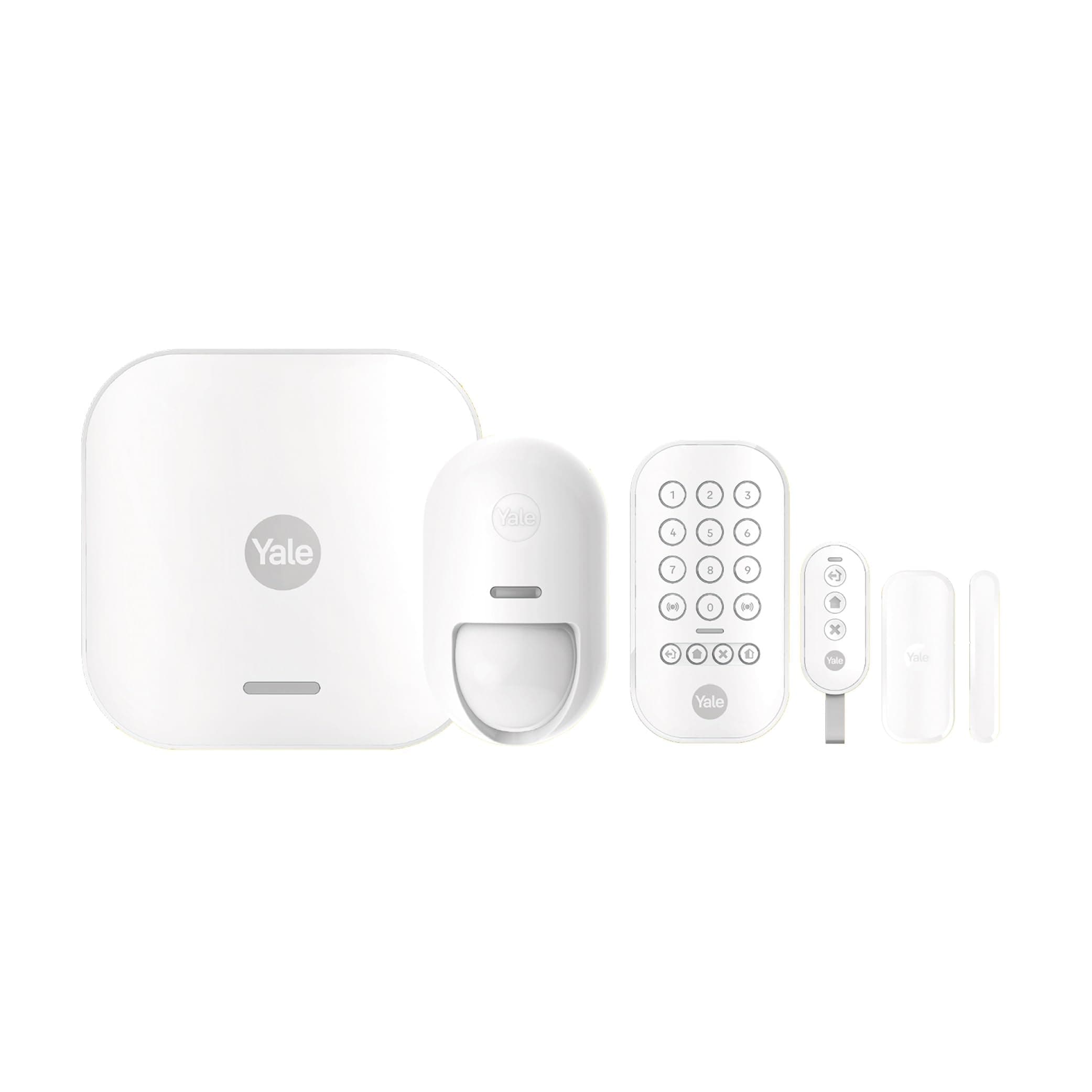 Yale Smart Alarm Starter Kit Home Security Alarm System - White