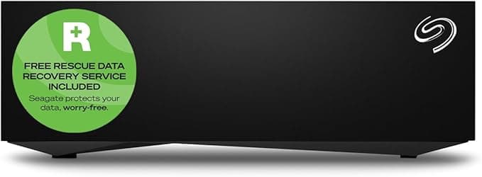 Seagate Desktop 8TB External Hard Drive HDD, USB 3.0, PC, Laptop & Mac, Black (STGY8000400) - Image 1