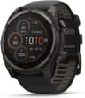 Garmin Fenix 8 Solar Sapphire 51mm Carbon GPS Smartwatch Silicone Strap - Grey Titanium Black