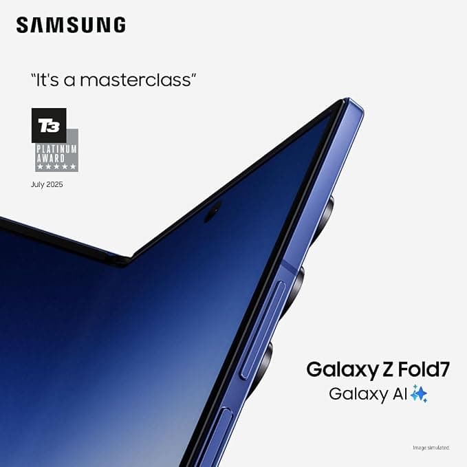 Samsung Galaxy Z Fold7 5G 256GB 12GB RAM Foldable Smartphone - Jet Black - Image 2
