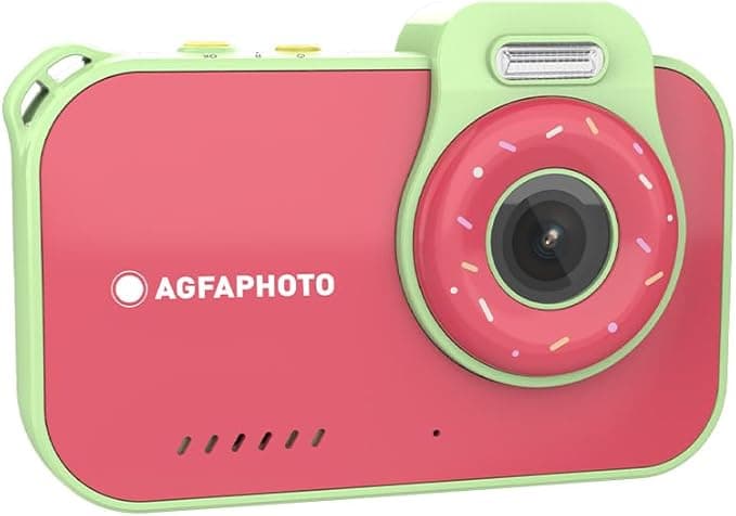 AgfaPhoto Realikids Waterproof 2 Kids Camera 12MP HD - Red - Image 1
