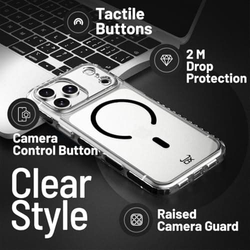 OX Dune Clear Case for iPhone 17 Pro Max – MagSafe Compatible, Shock-Proof - Image 8