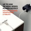 Griffin Dual USB-C 15W and USB-A 18W Wall Charger UK Plug - Black thumbnail 4