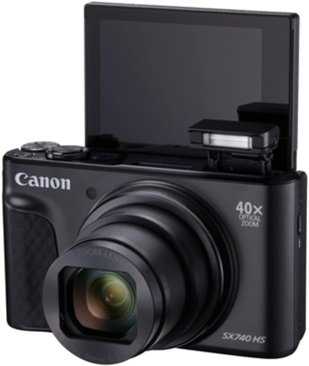 Canon PowerShot SX740 HS Vlogger Kit  4K, 40x Zoom, 20.3MP (Black) - Image 4