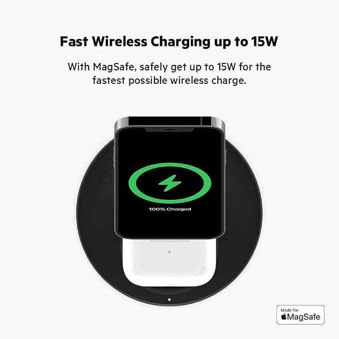 Belkin 15W Qi Wireless Charging Pad Black - Image 5