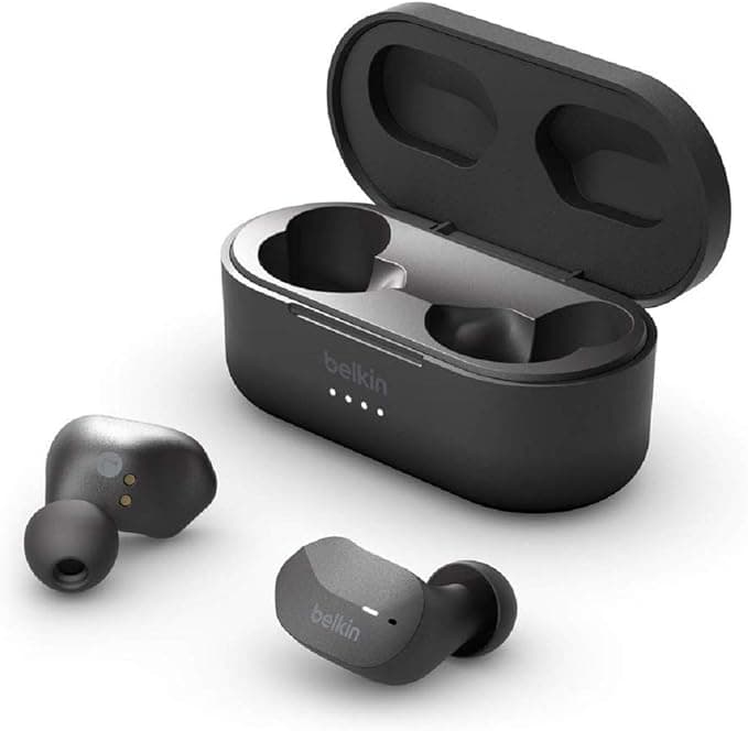 Belkin SoundForm Wireless Earbuds with Charging Case Black - Image 1