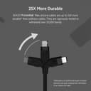 Belkin BoostCharge Flex USB-A to Lightning Cable 3M, Silicone Fast Charging Cable for iPhone & iPad – Black thumbnail 3