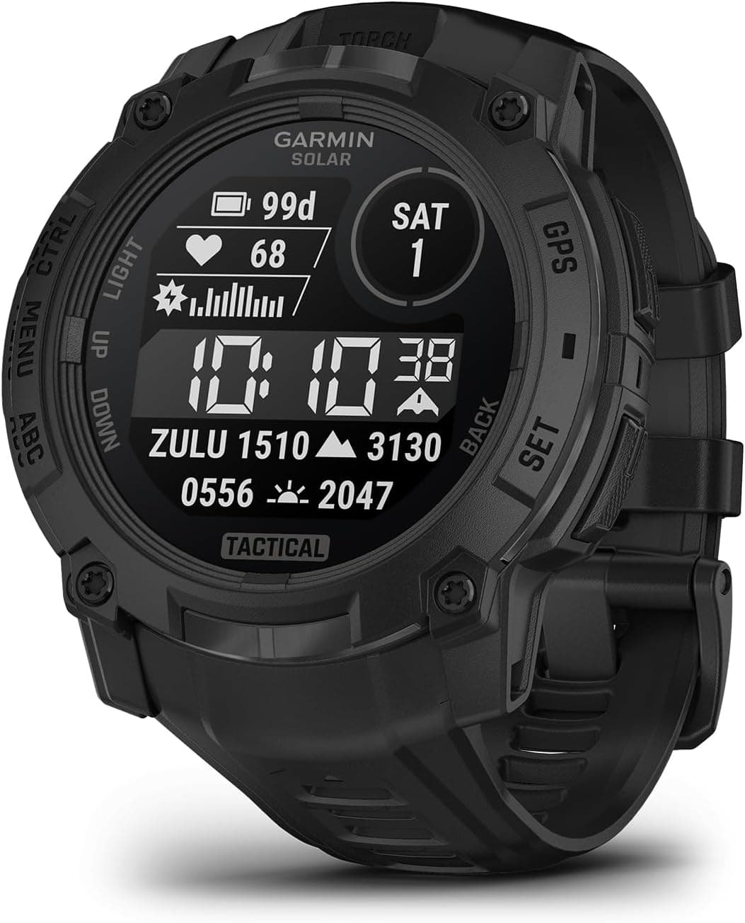 Garmin Instinct 3 Tactical Edition Solar Smartwatch 45mm Black - Image 1