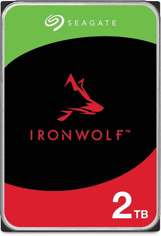 Seagate IronWolf 2TB Internal NAS Hard Drive SATA III 6Gb/s 5400RPM ST2000VNZ03 - Image 1