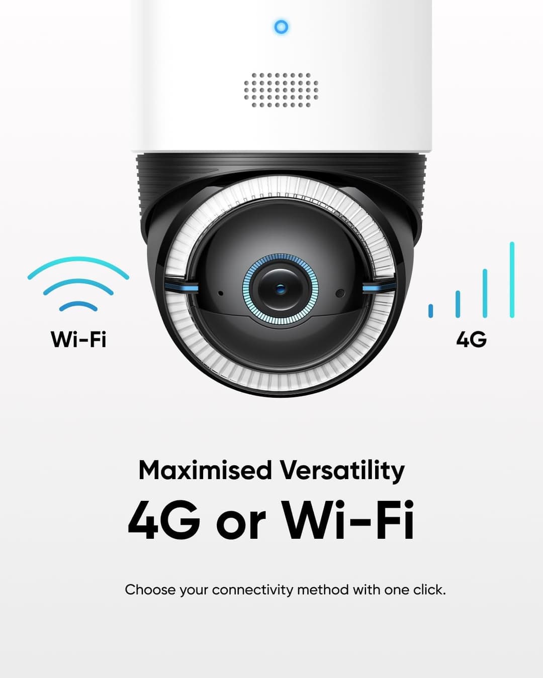 Eufy 4G LTE Cam S330 4K Solar Wireless Camera Pan & Tilt AI Tracking - White - Image 4