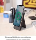 ZAGG mophie Snap+ Powerstation Stand 10,000mAh MagSafe Wireless Battery Black thumbnail 8