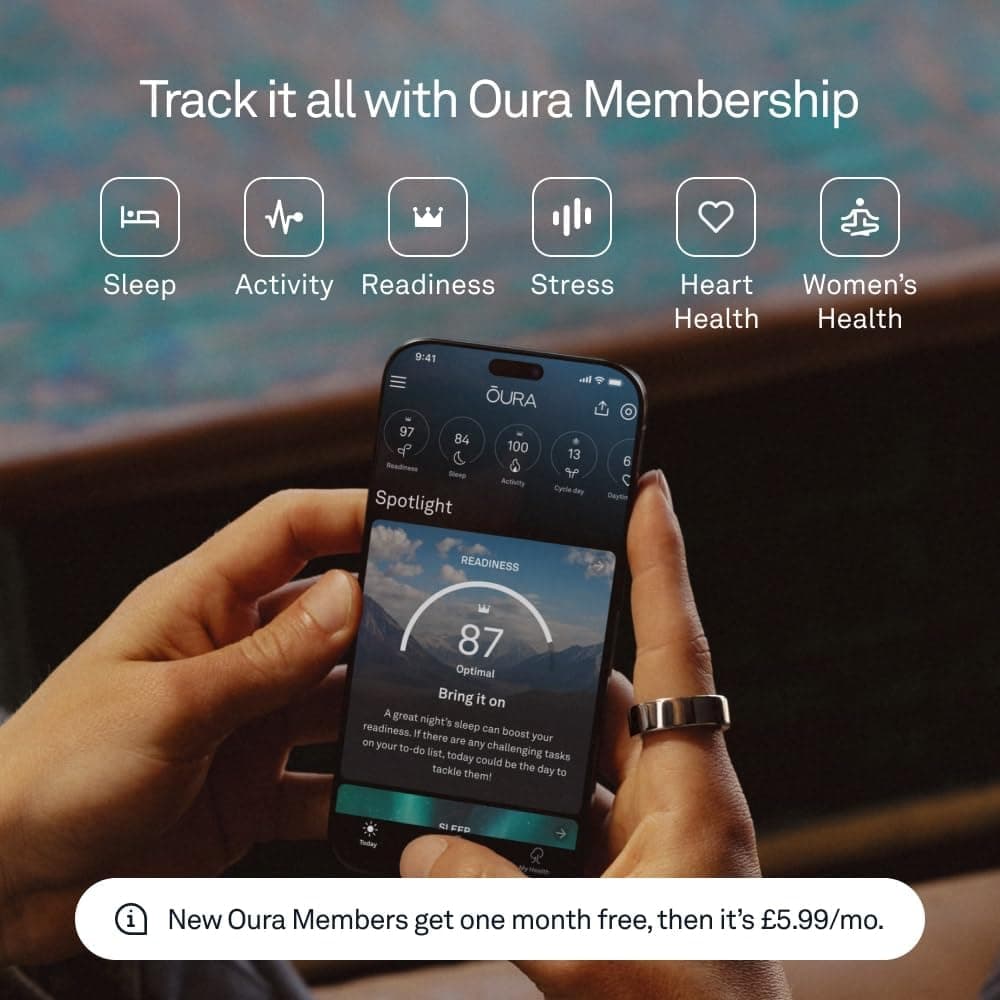 Oura Ring 4 Smart Ring Size 4 Black - Image 4