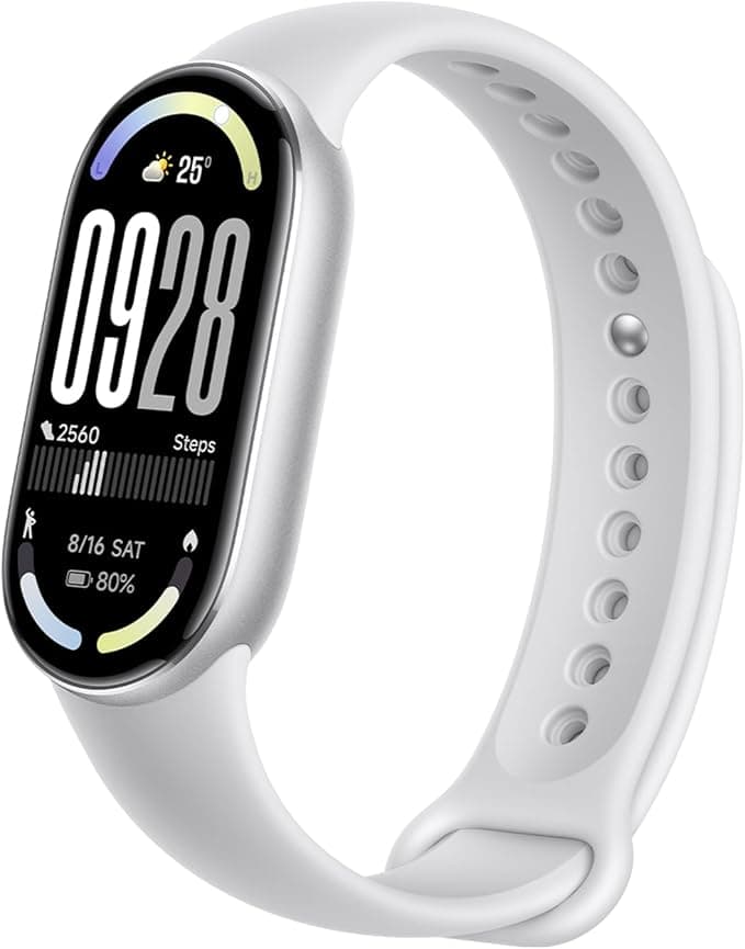 Xiaomi Smart Band 10 Fitness Tracker 1.72" AMOLED, 21-Day Battery, Android & iOS - Silver
