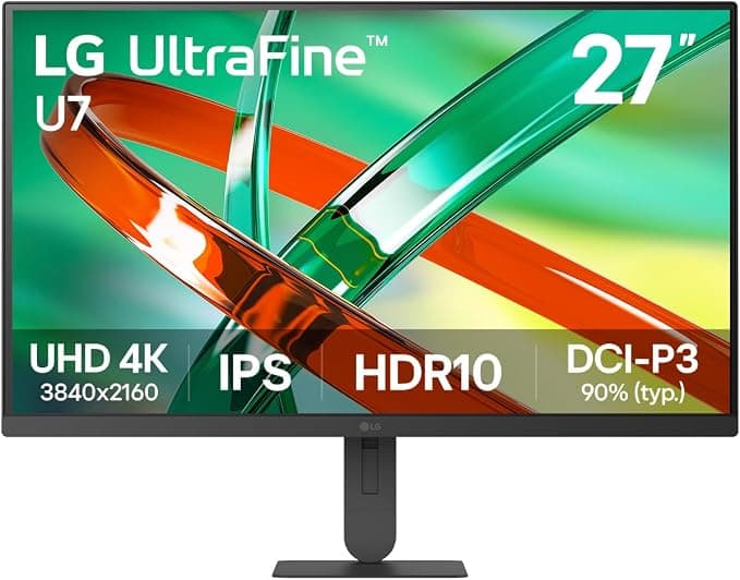 LG UltraFine U7 27U710B-B 27 Inch 4K UHD IPS Monitor HDR10 DCI-P3 90% - Black - Image 1