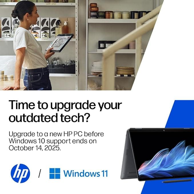 HP OmniBook X Flip NGAI 14 Inch AI Laptop AMD Ryzen AI 7 350 24GB RAM 1TB OLED Touchscreen - Silver - Image 2