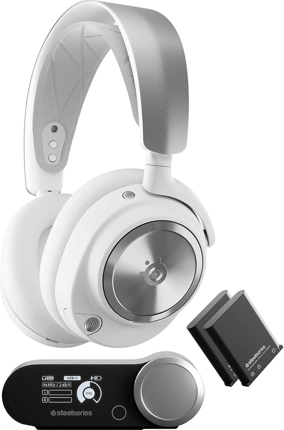 SteelSeries Arctis Nova Pro Wireless PS – White Gaming Headset