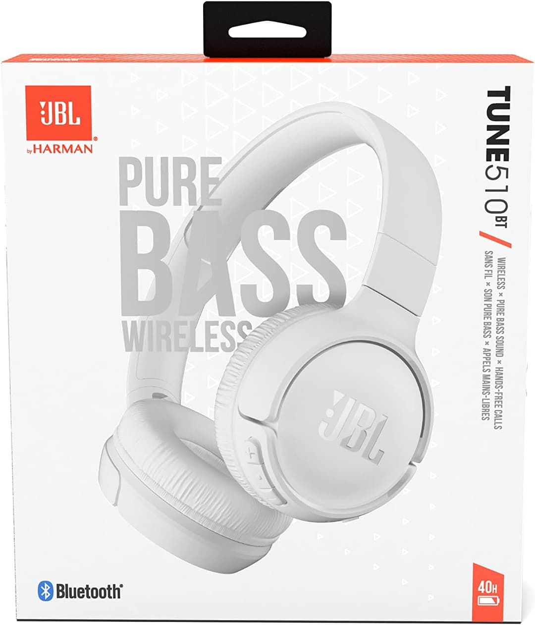 JBL Tune 510BT Headphones White - Image 9