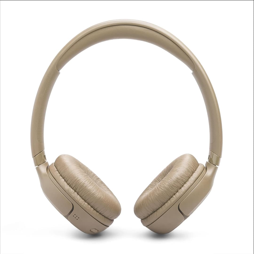 JBL Tune 530 BT Wireless On-Ear Headphones – 76H Battery, Pure Bass, Beige - Image 2