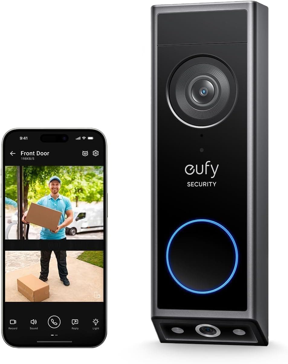 eufy Security E340 Dual Camera 2K Video Doorbell with AI Detection - Image 1