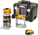 DeWalt DCW604NT 18V XR Brushless 1/4 Inch Cordless Router Trimmer Kit with 4.0Ah Battery thumbnail 1