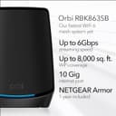 NETGEAR Orbi WiFi 6 Mesh System RBK863SB AX6000 Tri-Band Router with 2 Satellites thumbnail 2