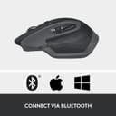 Logitech MX Master 2S Bluetooth Edition Wireless Mouse, Multi-Surface, Hyper-Fast Scrolling, Ergonomic, Rechargeable, Connects Up to 3 Mac/PC Computers - Graphite thumbnail 7