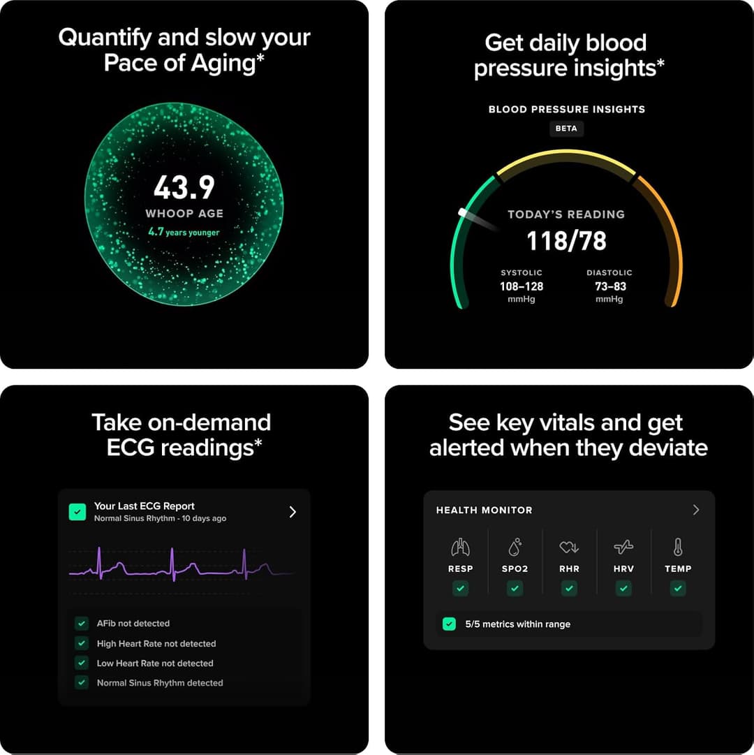 WHOOP 5.0/MG Activity Tracker with 12-Month Membership, 24/7 Health & Sleep Tracking - Image 2