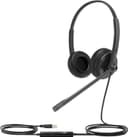 Yealink UH34 Lite USB-A Binaural Corded Headset for Microsoft Teams - Black thumbnail 1