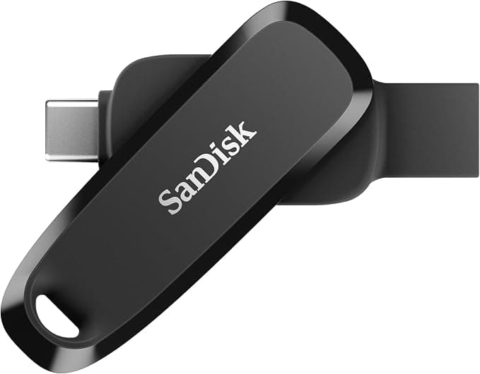 SanDisk Phone Drive 256GB USB-C USB-A Flash Drive - Black - Image 1