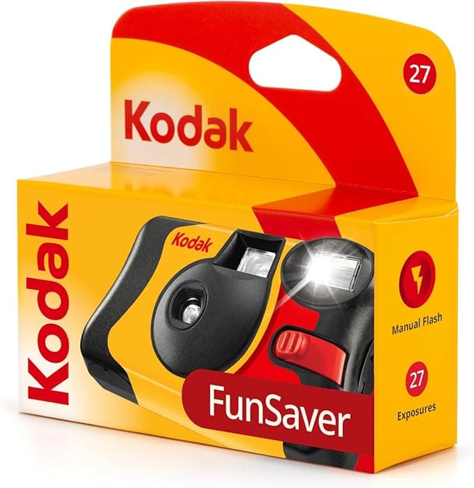 Kodak Single Use FunSaver Camera with Flash 27 exposures +12 - Image 1