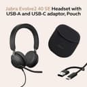 Jabra Evolve2 40 SE UC Stereo Headset Black thumbnail 8