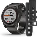 Garmin Fenix 7X Sapphire Solar Edition Carbon Grey DLC Titanium GPS Smartwatch with Vented Titanium Band thumbnail 1