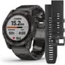 Garmin Fenix 7X Sapphire Solar Edition Carbon Grey DLC Titanium GPS Smartwatch with Vented Titanium Band
