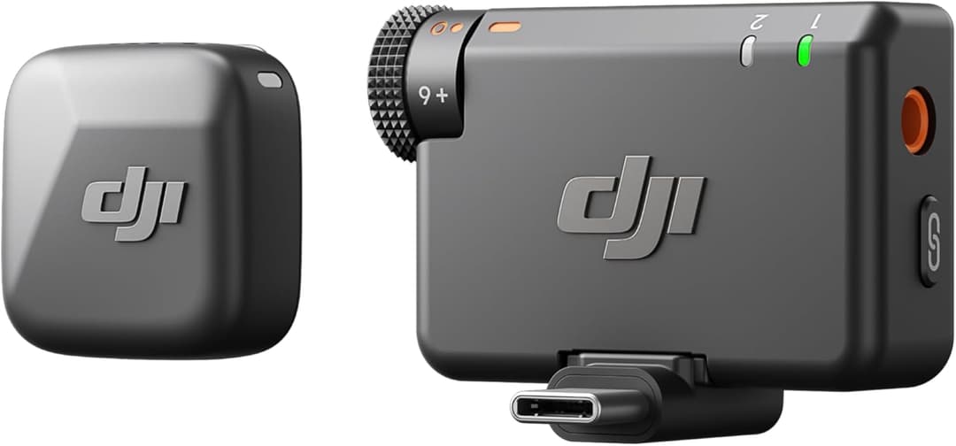 DJI Mic Mini Wireless Mic (1 TX + 1 RX) – Noise Cancelling, 400m Range - Image 1