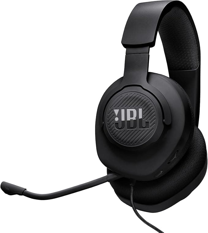 JBL Quantum 100M2 Wired Over-Ear Gaming Headset with Detachable Microphone – Black - Image 1