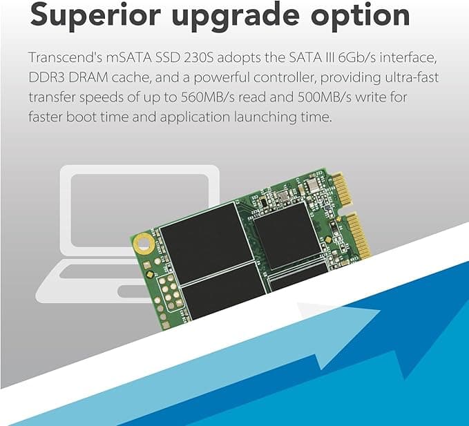 Transcend MSA230S 256GB SATA III SSD TS256GMSA230S - Image 3