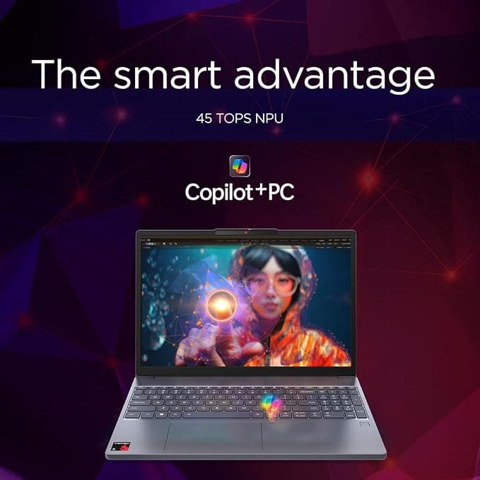 Lenovo IdeaPad Slim 3 15.3 Inch WUXGA Snapdragon X 16GB 512GB Copilot+ PC - Luna Grey - Image 6