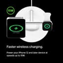 Belkin BoostCharge Pro 3-in-1 Wireless Charging Stand with MagSafe White thumbnail 3