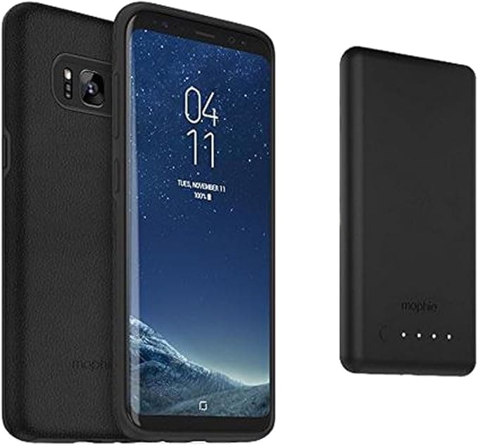 mophie Charge Force Case & Powerstation Bundle for Samsung Galaxy S8+ 3000mAh - Black