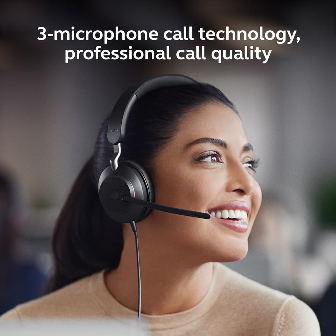 Jabra Evolve2 40 SE UC Stereo Headset Black - Image 4