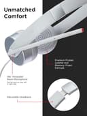Lenovo 100 Stereo Analog Headset 3.5mm Cloud Grey with Boom Microphone thumbnail 6