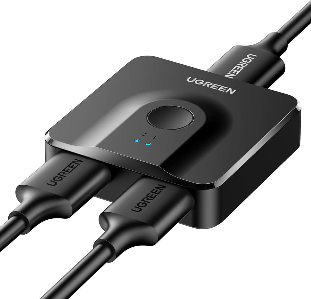 UGREEN 2-in-1 HDMI Switch & Splitter – 4K@60Hz, HDR10+, PS5/PS4/Xbox Compatible - Image 1