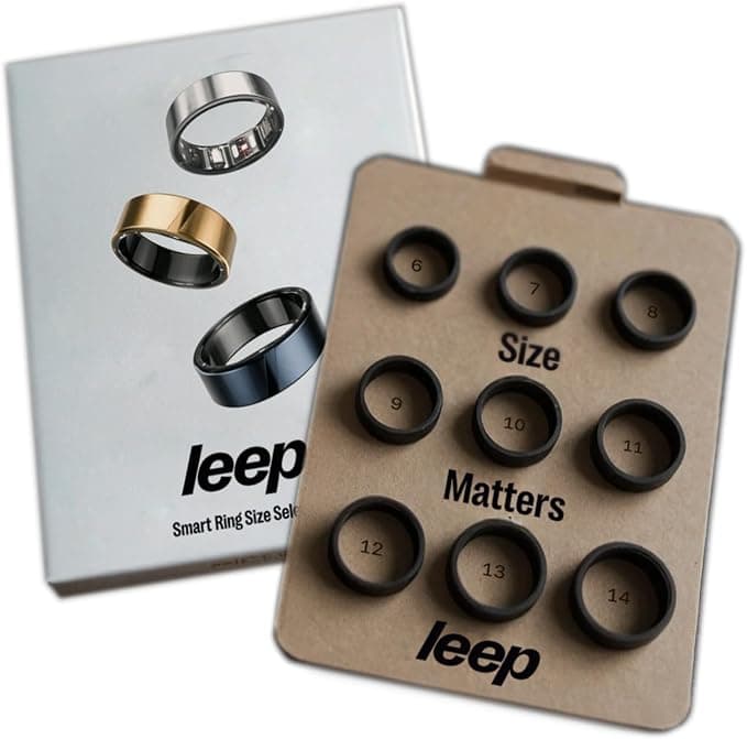 LEEP Smart Ring Sizing Kit, Ring Size Guide with 9 Sizes (6–14) for LEEP Smart Rings - Image 1