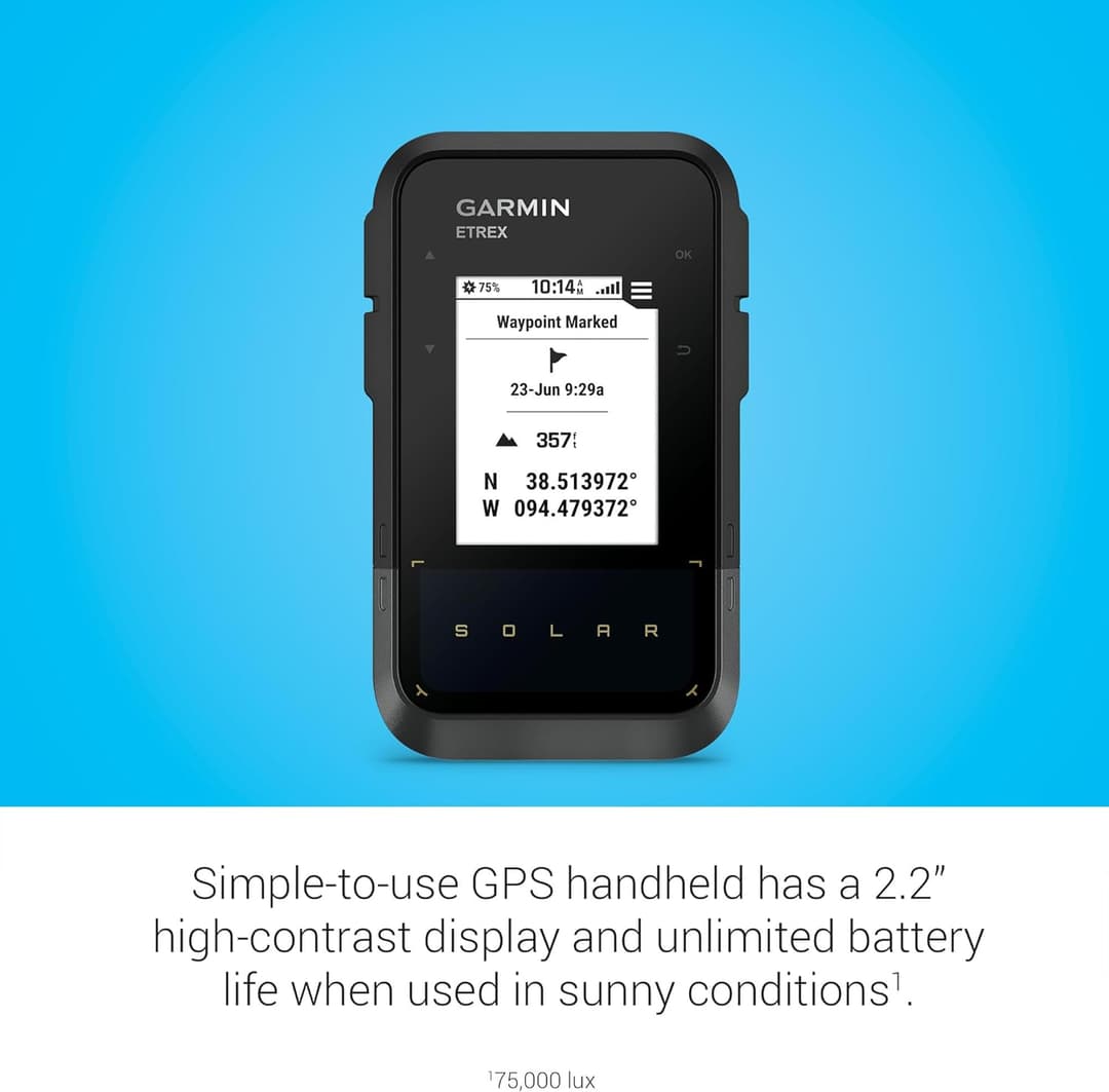 Garmin eTrex Solar Handheld GPS - Image 3