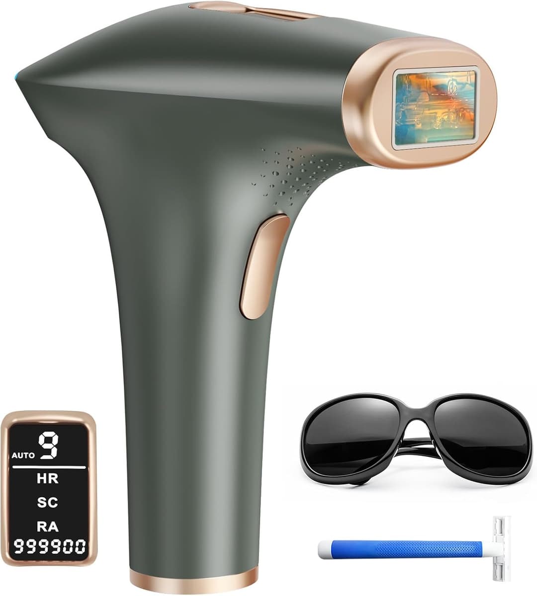 Haarlosy IPL Laser Hair Removal Device 3-in-1, 9 Levels, 999,900 Flashes, Auto Mode - Dark Grey - Image 1