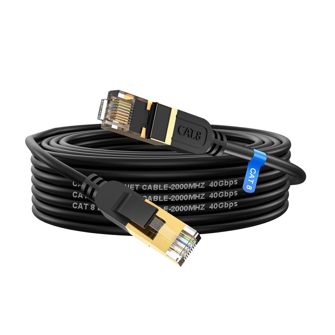 Cat 8 Ethernet Cable 5M – High-Speed 40Gbps RJ45 LAN Cable, Weatherproof - Image 1