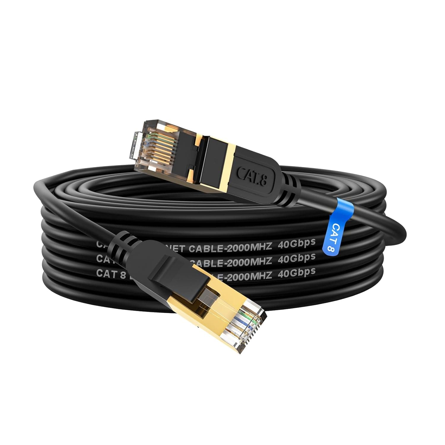 Cat 8 Ethernet Cable 5M – High-Speed 40Gbps RJ45 LAN Cable, Weatherproof