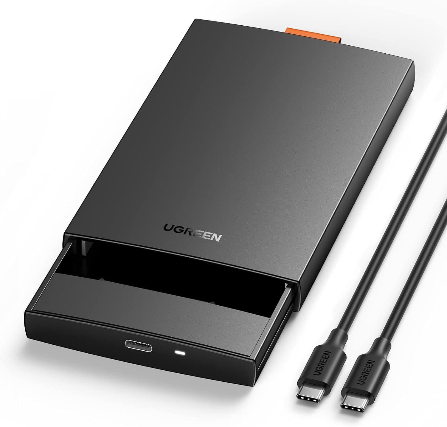 UGREEN 2.5" USB-C 3.1 Hard Drive Enclosure – UASP, 6Gbps, Driver-Free, Up to 10TB