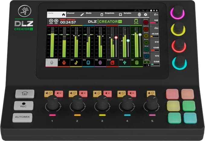 Mackie DLZ Creator XS Adaptive Digital Mixer for Podcasting Streaming and YouTube - Image 1